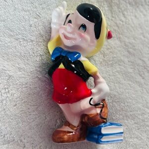 Vintage Disney Pinocchio With Books Ceramic Figurine Made In Japan